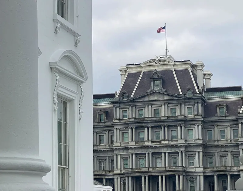 The Eisenhower Executive Office Building beside the White House